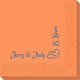 Corner Text with Graphic Double Hearts Napkins Image 2 of 3